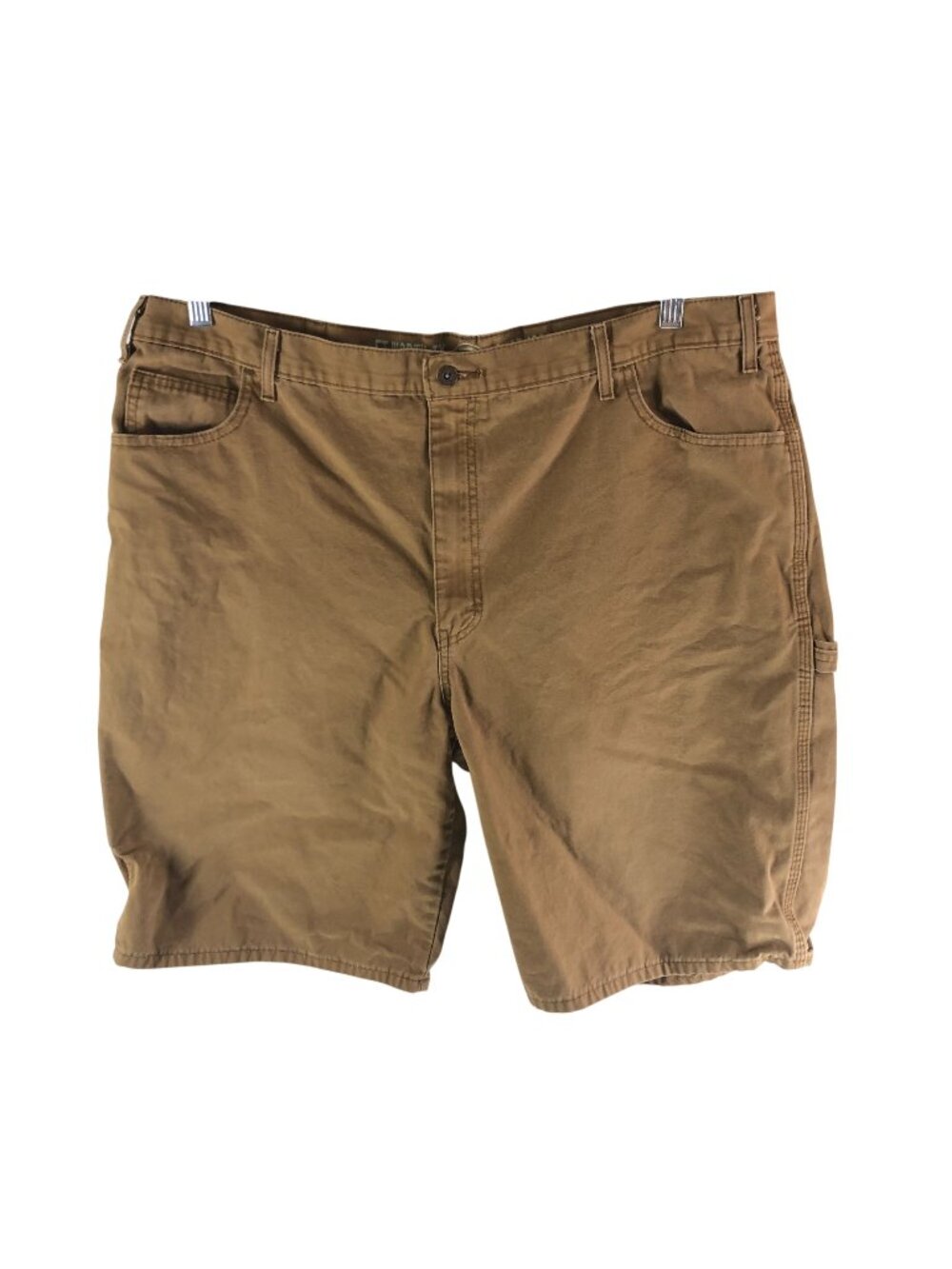 Dickies Mens Relaxed Fit Brown Canvas Utility Shorts Size 42 Workwear Durable